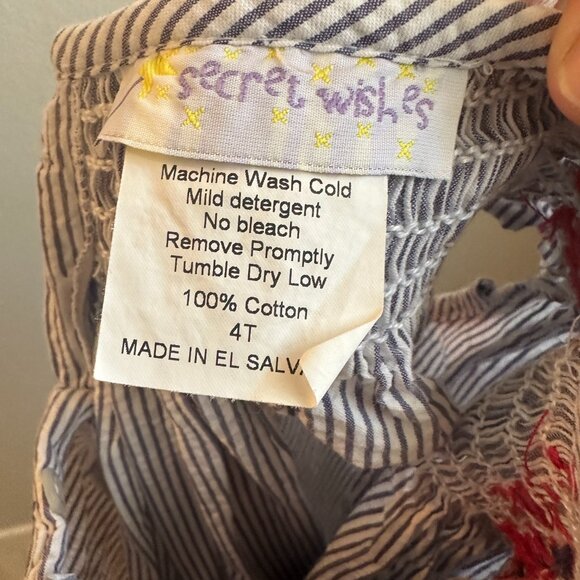 Smocked Dress with lobster by Secret Wishes, size 4T - Picture 2 of 3